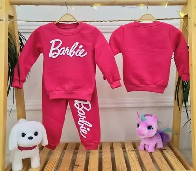 Barbie 2 In 1 Set Dark Pink - საბავშვო ორეული