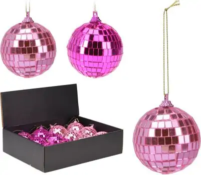 Christmas Balls Set Disco Style 6cm  ნაძვის ხის სათამაშოები