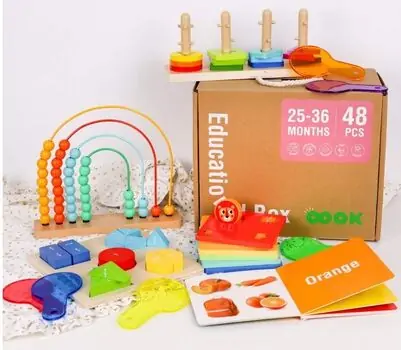 Tooky Toy Montessori  Educational Play Box - განსავითარებელი სათამაშო, 2 image