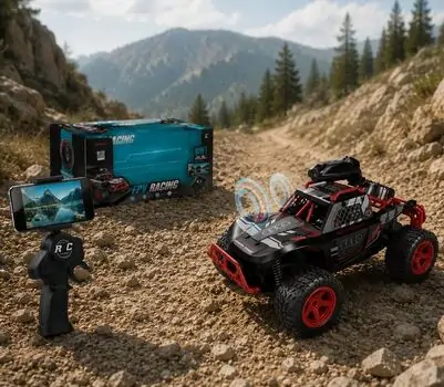 Rock Rider FPV RC Car - სათამაშო მანქანა დისტანციური მართვით და კამერით