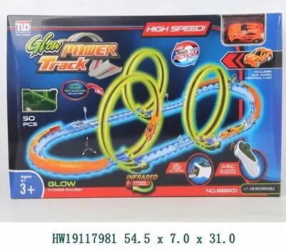 Glow Track With Three Loop - სათამაშო ავტოტრასა სამი მარყუჟით, 2 image
