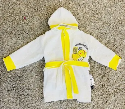 Moms Little Birdy Yellow ახალშობილის ხალათი MİNİWORLD 16108