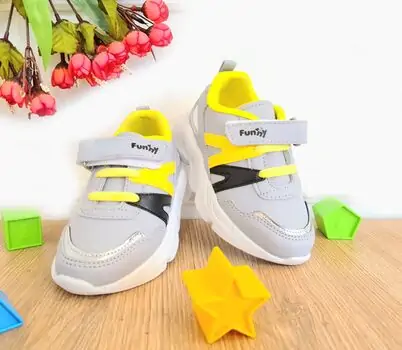 Funny Baby საბავშვო ფეხსაცმელი 8079 Grey/Yellow