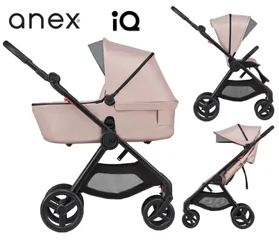 Anex IQ 3x1 Rosy საბავშვო ეტლის კომპლექტი