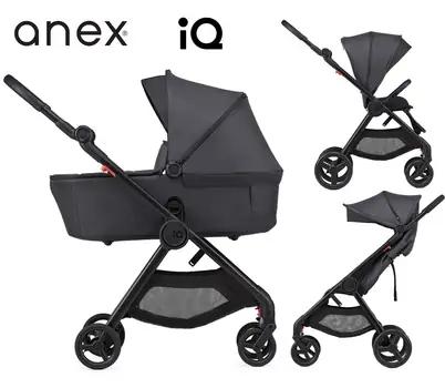 Anex IQ 3x1 Dark  საბავშვო ეტლის კომპლექტი