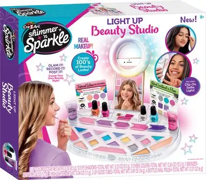 Cra-Z-Art Selfie Time Light Up Beauty Studio საბავშვო კოსმეტიკის ნაკრები, 4 image