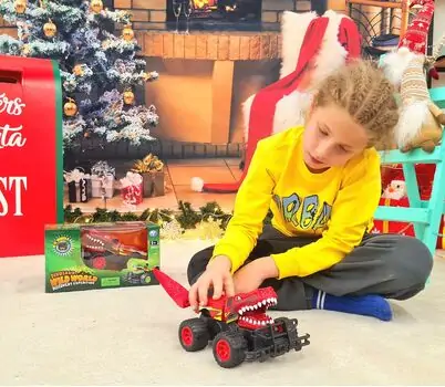 Dinosaur R/C Car Red -  საბავშვო სათამაშო მანქანა დისტანციური მართვით, 2 image