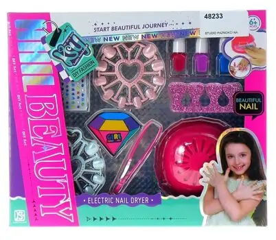 Elctric Nail Dryer Set - სათამაშო ფრჩხილის ლაქის საშრობი, 2 image