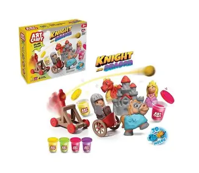 Dede Art Craft Knight And Dragon Dough Set - საბავშვო პლასტელინის ნაკრები, 2 image