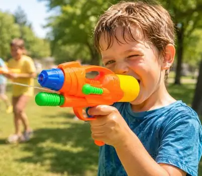 Water Gun Pump Action 29 cm Orange - სათამაშო წყლის თოფი