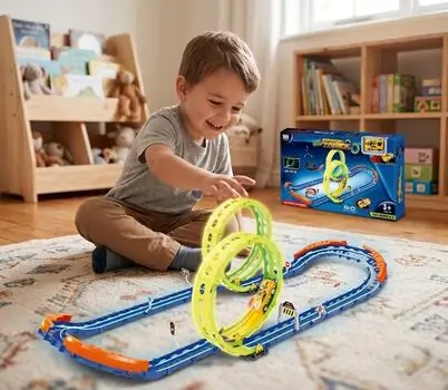 Glow Speed Track With Car - სათამაშო მანათობელი ტრასა, 2 image