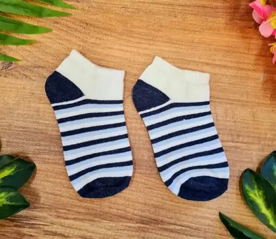 Baby Socks With Blue Stripes საბავშვო წინდები