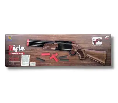 Double Tube Hunting Rifle - სათამაშო ორ ლულიანი სანადირო თოფი, 4 image