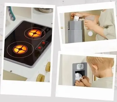 Elegant Kitchen Playset  White - საბავშვო ხის სამზარეულო, 7 image