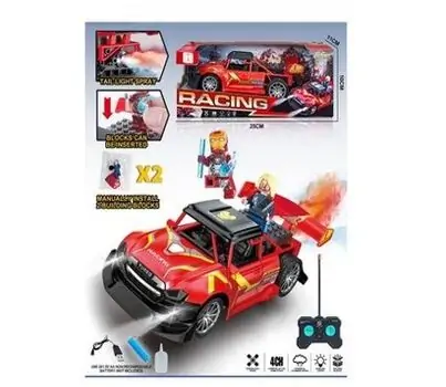 Iron Man Remote Control Spray Car -  სათამაშო დისტანციური მანქანა ორთქლის ფუნქციით, 2 image