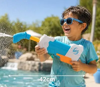 Water Shooter Gun 42 cm Blue - სათამაშო წყლის თოფი