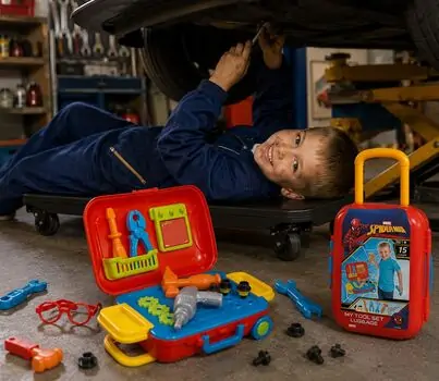 Dede Tool Set Luggage 03484 სათამაშო ინსტრუმენტების ნაკრები
