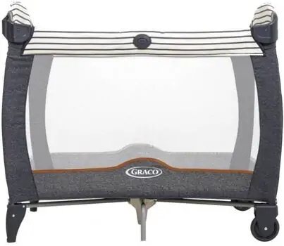 Graco Contour Electra Breton Stripe ორ დონიანი საწოლ-მანეჟი, 2 image
