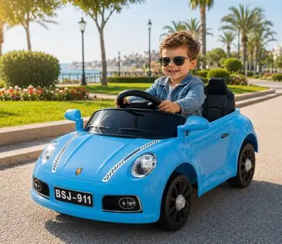 Porsche 911 Electric Car Blue - ელექტრო მანქანა