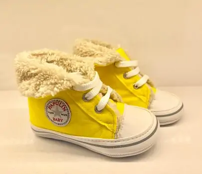 Papulin Baby Shoes 0-12 Months 4272 ჩვილის ფეხსაცმელი YELLOW