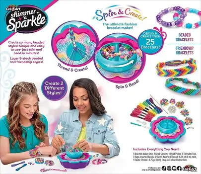 Cra-Z-Art 2 In 1 Spin & Bead Friendship Studio აქსესუარების გასაკეთებელი ნაკრები, 3 image