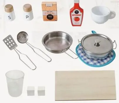 Elegant Kitchen Playset  White - საბავშვო ხის სამზარეულო, 9 image