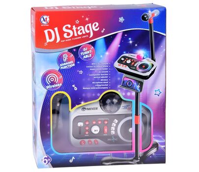 DJ Stage Pop Music Flashing Lights - სათამაშო მიკროფონი დიჯეის მოწყობილობით, 3 image
