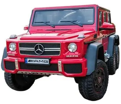Mercedes Benz G63 Painting Red -  ელექტრო მანქანა კაუჩუკის საბურავებით და ტყავის სავარძლით, 2 image