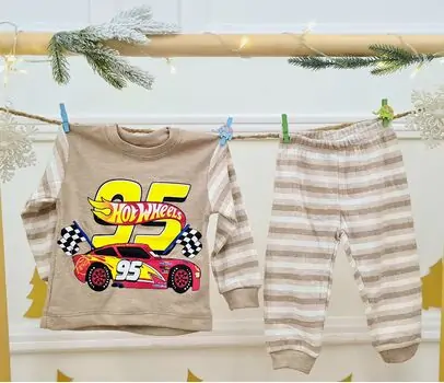 Hot Wheels 2 In 1 Set Beige - საბავშვო ტანსაცმლის ნაკრები