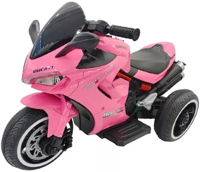 Ducati Motorcycle Pink - ელექტრო მოტოციკლი კაუჩუკის საბურავებით