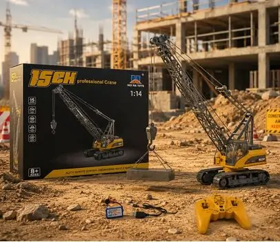 Professional RC Tower Crane - დისტანციური მართვის ამწე კრანი