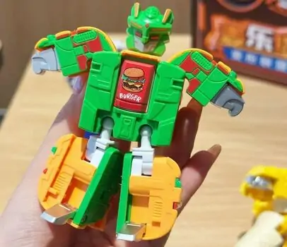 Foodie Transformer Robots Set - სათამაშო სწრაფი კვების ტრანსფორმერი რობოტის ნაკრები, 8 image