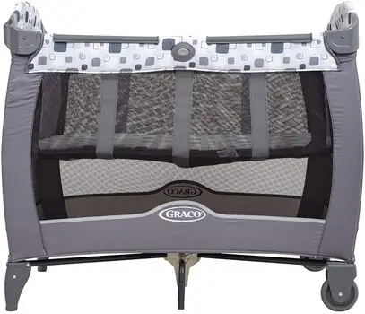 Graco CONTOUR ELECTRA BLOCK PARTY ორ დონიანი საწოლ-მანეჟი, 7 image