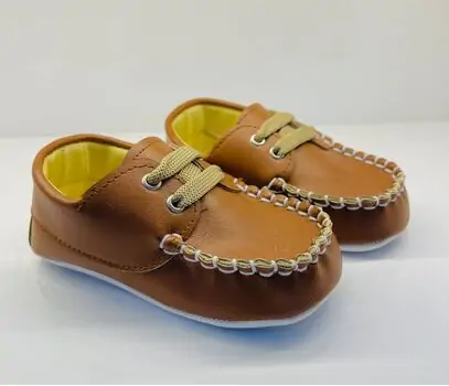 Papulin Baby Shoes 0-12 Months 3141 ჩვილის ფეხსაცმელი BROWN