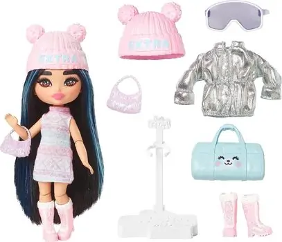 Barbie Extra Minis Travel Doll with Accessories - ბარბის თოჯინა, 3 image