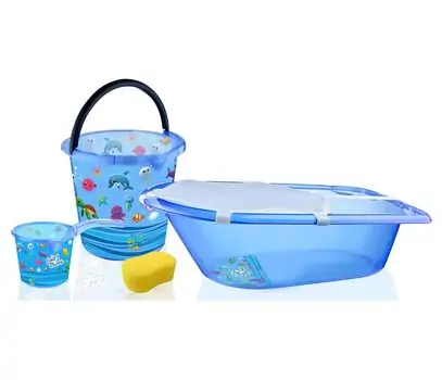 Tuffex Baby Fishes Baby Bath Set 4 Pcs ჩვილის დასაბანი კომპლექტი