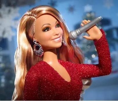 Mariah Carey Barbie Doll, Holiday Celebration Collectible - ბარბი მერაია ქერის სათამაშო თოჯინა, 3 image