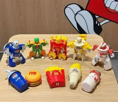 Foodie Transformer Robots Set - სათამაშო სწრაფი კვების ტრანსფორმერი რობოტის ნაკრები, 7 image