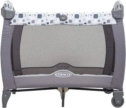 Graco CONTOUR ELECTRA BLOCK PARTY ორ დონიანი საწოლ-მანეჟი, 8 image