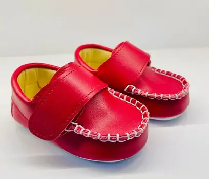 Papulin Baby Shoes 0-12 Months 3143 ჩვილის ფეხსაცმელი RED