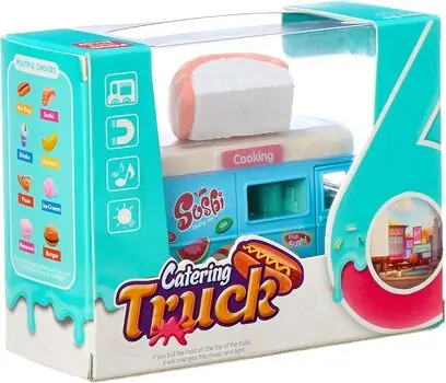 Fruit Sushi Pull Back Truck - სათამაშო მექანიკური მანქანა, 3 image