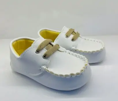 Papulin Baby Shoes 0-12 Months 3141 ჩვილის ფეხსაცმელი WHITE