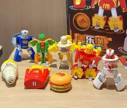 Foodie Transformer Robots Set - სათამაშო სწრაფი კვების ტრანსფორმერი რობოტის ნაკრები, 10 image