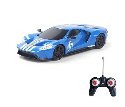 Remote Control Blue Licensed Car 2022 Ford GT Heritage - სათამაშო დისტანციურად მართვადი ფორდის მანქანა, 3 image