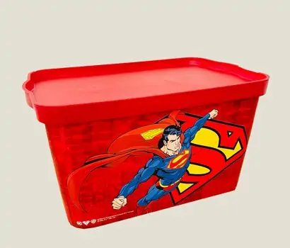 Tuffex Superman Storage Box 24 Lt - სათამაშოების შესანახი ყუთი