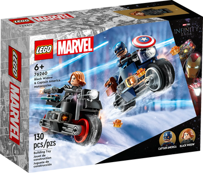 Lego Super Heroes 76260 Black Widow & Captain America Motorcycles, 2 image