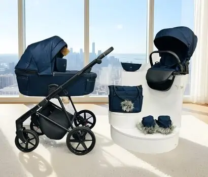 Adamex Vasco 3 in 1 Stroller TK67 - საბავშვო ეტლის კომპლექტი