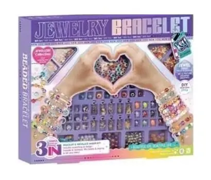 Bracelet And Jewelry Making Set - საბავშვო ხელნაკეთი სამკაულების ნაკრები