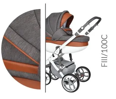 Baby Merc Faster 3 100C საბავშვო ეტლის 2x1 კომპლექტი