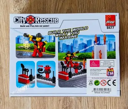 PEIZHI CITY RESCUE-ს საბავშვო კონსტრუქტორი 0481  Firefighter (0477), 3 image
